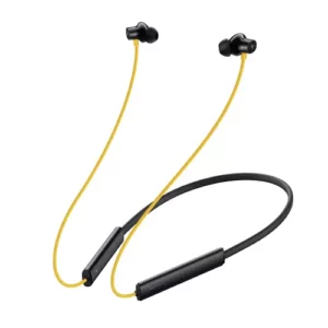 zopic realme Buds Wireless 3 Neckband Active 40 Hours Battery Life, 360 Spatial Audio Effect, 30dB Noise Cancellation, 45ms Ultra Low Latency, Microphone, 10 m Range, Bluetooth 5.3, yellow color